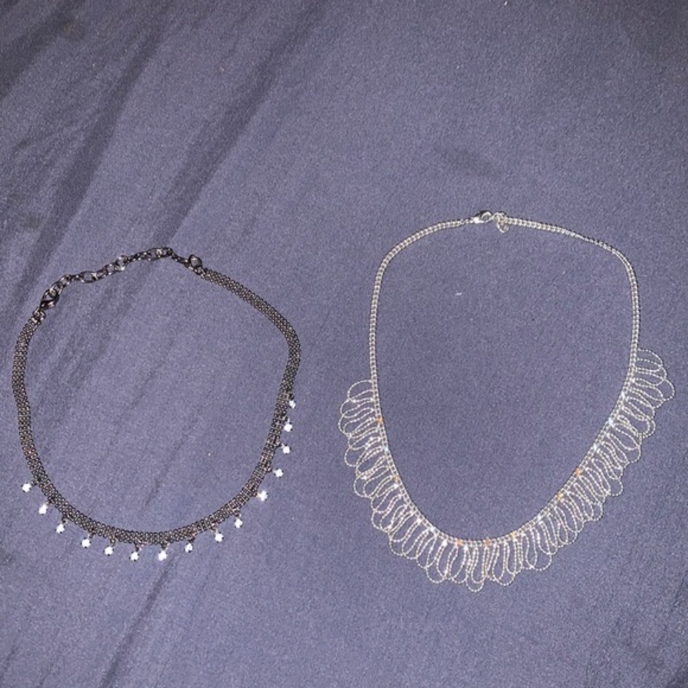 Bundle of Two Vintage Choker Necklaces